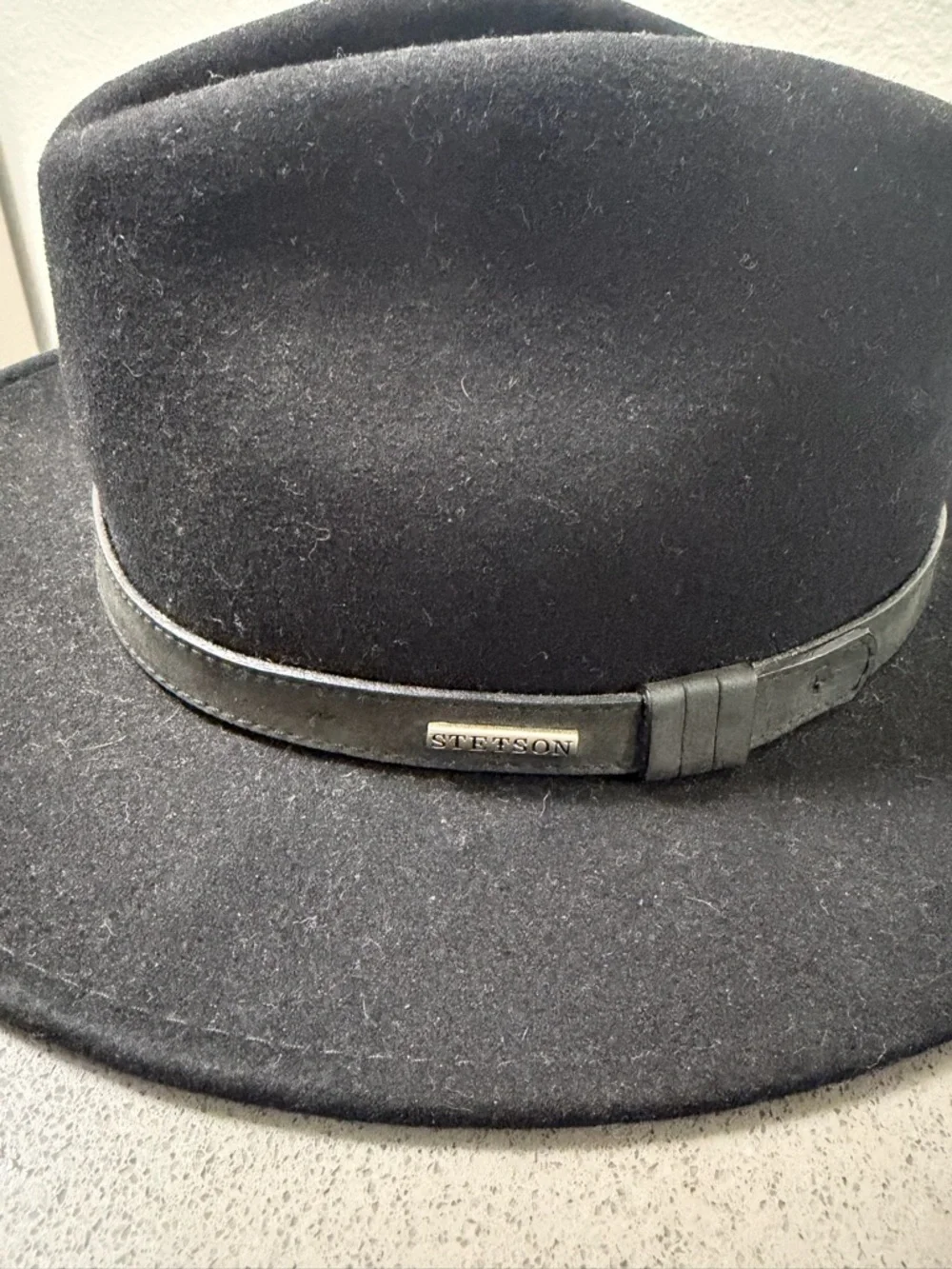 Vintage Stetson Black Wool Hat - Picture 4 of 6